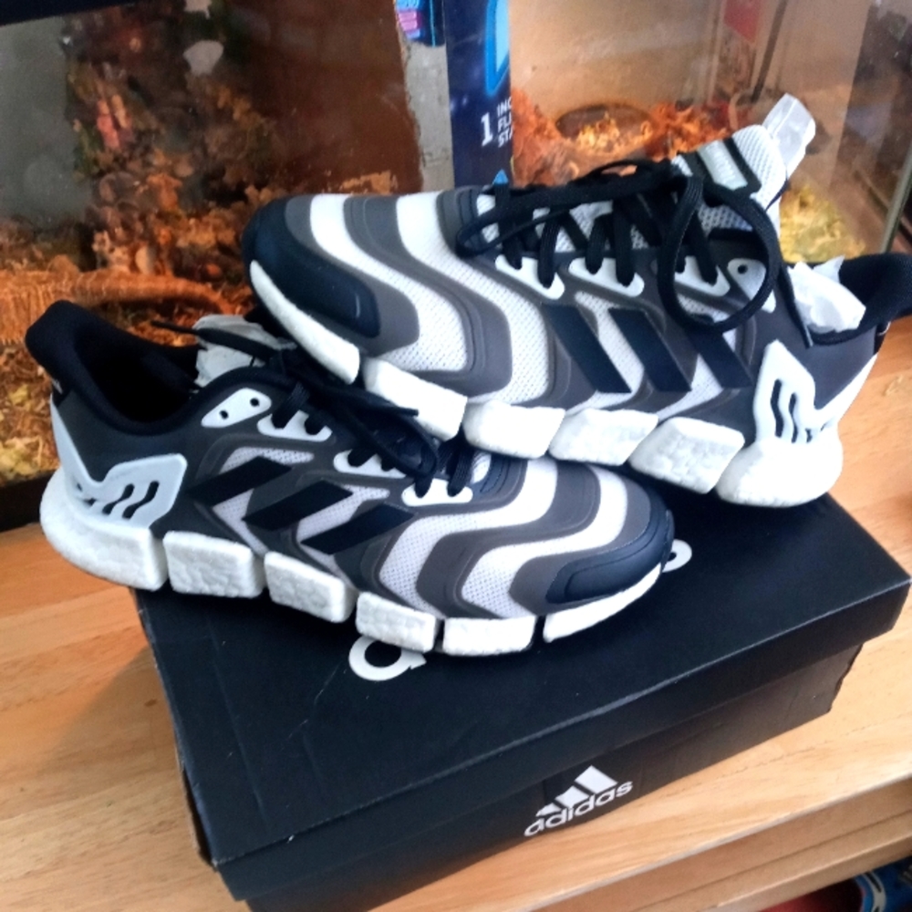 Adidas Climacool white snd black worn one time